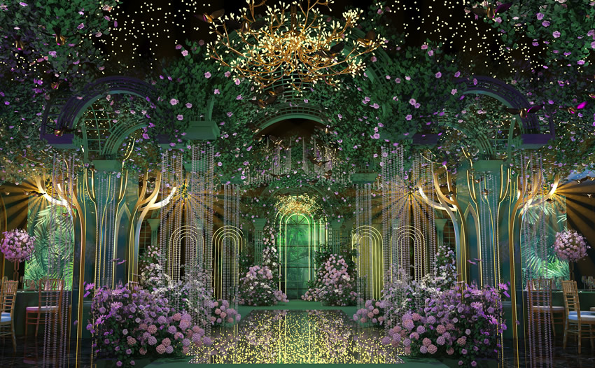 云和奇妙森林婚礼堂效果展示